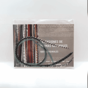 Pack de 3 extensions en plumes naturelles. Vert Émeraude